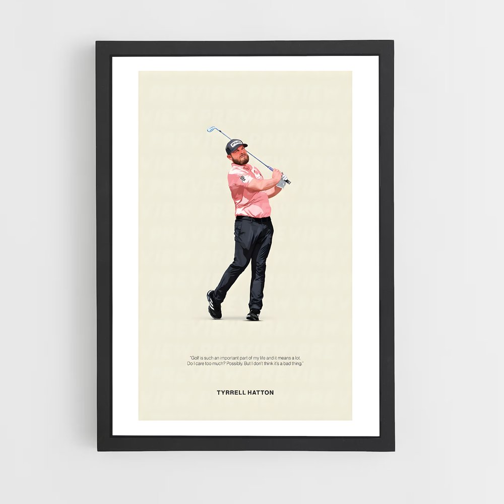 Poster Swing de Tyrrell – affiche Golf (vue 2)